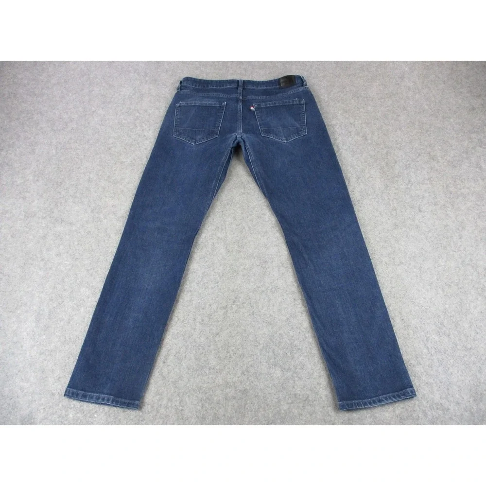 Red Bull Jeans Mens 33x32 Blue Slim Fit Straight Leg Stretch Denim Dark Wash